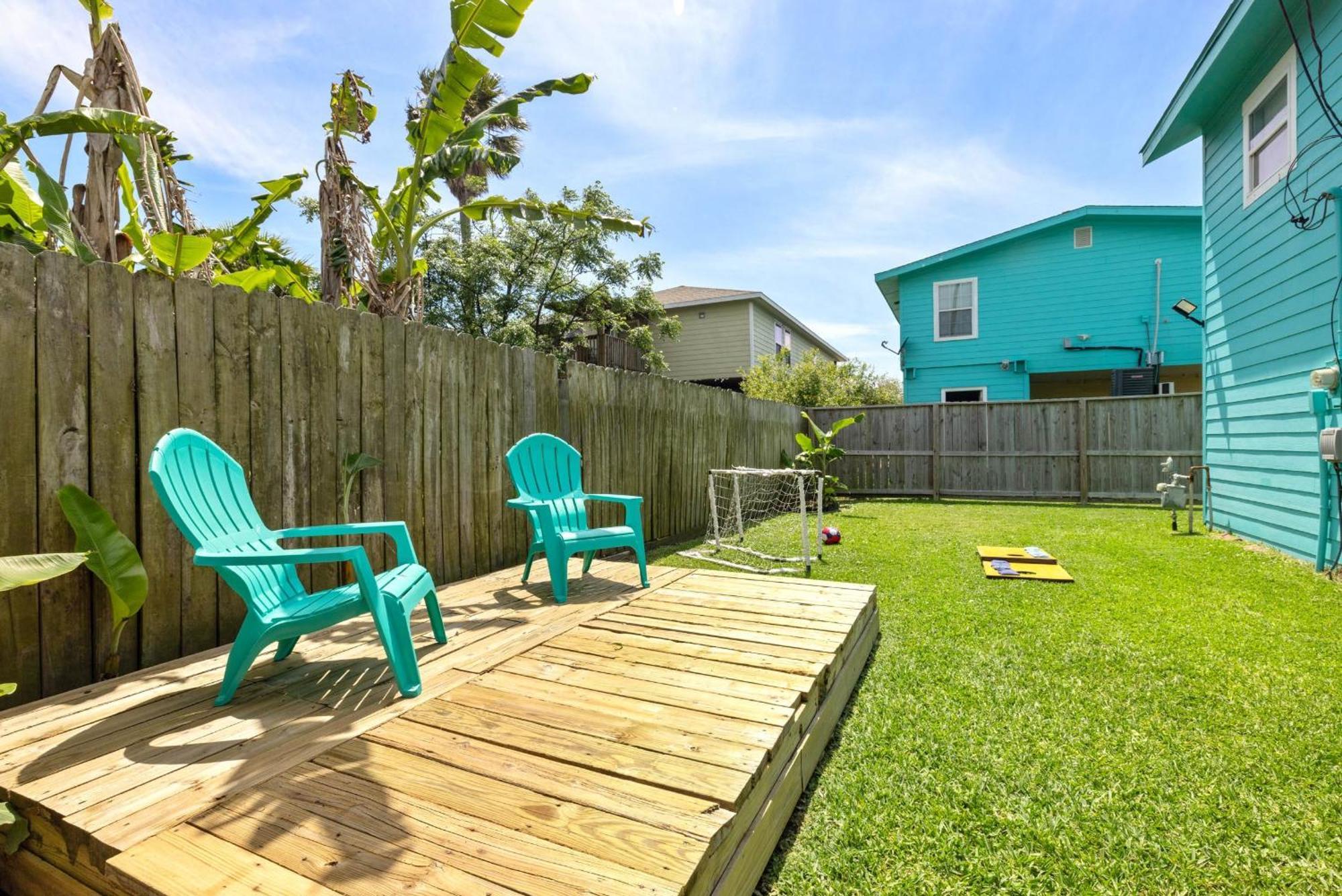 Nr Beach Pier Oasis Game Tables Yard Bbq 加尔维斯敦 外观 照片